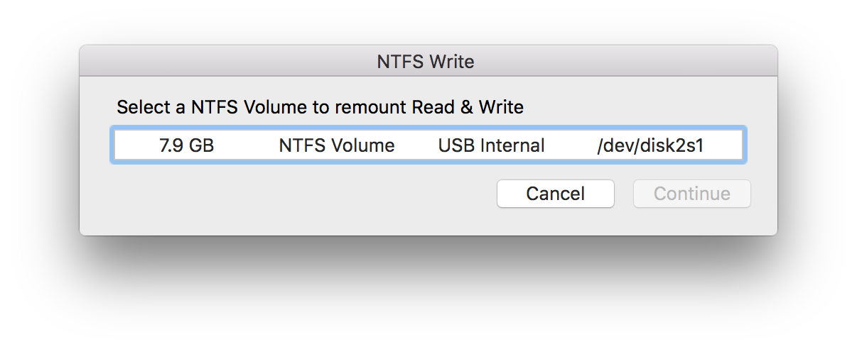 Ntfs write support for mac